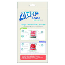 Load image into Gallery viewer, Ziploc Flat Space Bags, for Organization and Storage, Reusable, Waterproof Bag, Pack of 3 (2 Flat &amp; 1 Travel)
