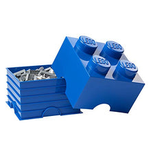 Load image into Gallery viewer, LEGO Blue Storage Box Brick 4 Bright, 4 Knobs
