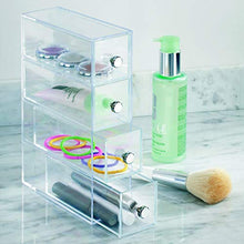 Load image into Gallery viewer, iDesign 36560EU 4-Drawer Vanity/Cosmetic Organizer, Set of 1, Clear
