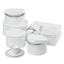 Load image into Gallery viewer, Honey-Can-Do SFT-01630 Dinnerware Storage Set, 5-Piece,White
