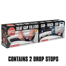Load image into Gallery viewer, Drop Stop - The Original Patented Car Seat Gap Filler (AS SEEN ON Shark Tank) - Set of 2 and Slide Free Pad and Light
