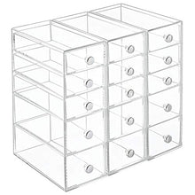 Load image into Gallery viewer, iDesign Clarity Plastic Cosmetic 5-Drawer Organizer, Jewelry Countertop Organization for Vanity, Bathroom, Bedroom, Desk, Office, 3.25&quot; x 7&quot; x 9.75&quot;, Clear
