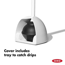 Load image into Gallery viewer, OXO Good Grips Toilet Plunger with Cover,White,
