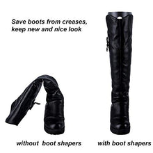 Load image into Gallery viewer, Ruisita 5 Pairs (10 Sheets) Boot Shaper Form Inserts Boots Tall Support for Women and Men (14 inches, Black)

