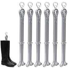 Load image into Gallery viewer, Juvale Folding Boot Shaper Stands (4 x 13 in, Light Grey, 6 Pack)
