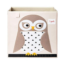 Load image into Gallery viewer, 3 Sprouts Cube Storage Box - Organizer Container for Kids &amp; Toddlers, Owl
