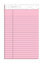 Load image into Gallery viewer, TOPS Prism+ Writing Pads, 5x 8, Perforated, Jr. Legal Ruled, Narrow 1/4 Spacing, Assorted Colors, 2 Each: Pink, Orchid, Blue, 50 Sheets, 6 Pack (63016)
