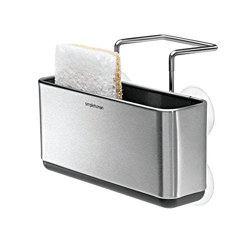 simplehuman Slim Sink Caddy, Brushed Stainless Steel
