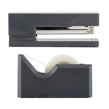 Load image into Gallery viewer, JAM PAPER Office &amp; Desk Sets - 1 Stapler &amp; 1 Tape Dispenser - Grey - 2/Pack
