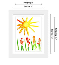 Load image into Gallery viewer, Americanflat 10x12.5 Kids Artwork Picture Frame in White- Displays 8.5x11 With Mat and 10x12.5 Without Mat - Composite Wood with Shatter Resistant Glass - Horizontal and Vertical Formats
