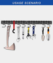 Load image into Gallery viewer, POETISKE Garage Tool Organizer Wall Mount 16” Extendable Ideal Shelving Hooks for Garden Kitchen Yard Storage 4 Pack
