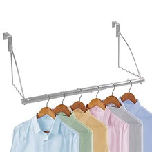 Load image into Gallery viewer, Over The Door Closet Valet- Over The Door Clothes Organizer Rack and Door Hanger for Clothing or Towel, Home and Dorm Room Storage and Organization - Fits Doors up Till 1¾” Thick
