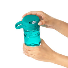 Load image into Gallery viewer, OXO Tot Twist Lid Water Bottle for Big Kids, Teal, 12 Ounce
