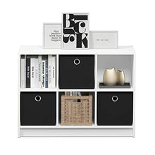 Load image into Gallery viewer, FURINNO Basic 3x2 Bookcase Storage, White/Black
