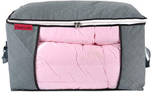 Load image into Gallery viewer, ComboCube Jumbo Zippered Storage Bag for Closet King Comforter, pillow, quilt, bedding, Clothes, Blanket Organizers with Large Clear Window &amp; Carry Handles Space Saver
