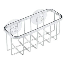Load image into Gallery viewer, iDesign Gia Stainless Steel Kitchen Sink Suction Organizer Basket - 5.75&quot; x 2.5&quot; x 2.25&quot;, Polished
