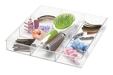 Load image into Gallery viewer, Whitmor 6-Section Clear Drawer Organizer
