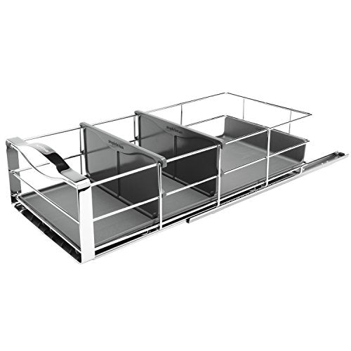 simplehuman 9 inch Pull-Out Cabinet Organizer, Heavy-Gauge Steel Frame