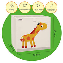 Load image into Gallery viewer, DODYMPS Foldable Animal Toy Storage Bins/Cube/Box/Chest/Organizer for Kids &amp; Nursery, 13 inch (Giraffe)
