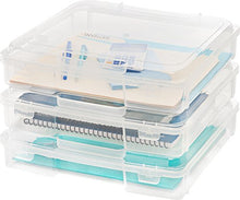 Load image into Gallery viewer, IRIS USA PJC-300 Portable Project Case, Thick, Clear, 6 Count
