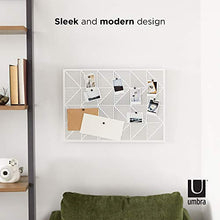 Load image into Gallery viewer, Umbra Trigon, Wall Mounted Bulletin Board, Magnetic Board, and Message Board, White
