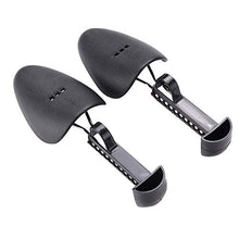 Load image into Gallery viewer, Adjustable Shoe Tree Shoe Care Practical Plastic Portable Travel Shoe Tree Shaper Stretcher Holder for Leather Sport Shoes Sneakers (2 Pair Men)
