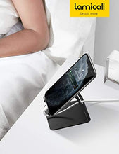 Load image into Gallery viewer, Lamicall Cell Phone Stand, Phone Dock: Cradle, Holder, Stand for Office Desk - Black

