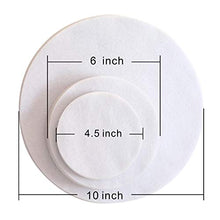 Load image into Gallery viewer, HomeRoots Soft White Felt Plate Dividers 12-10&quot;, 24-6&quot;, 12-4.5&quot; Set of 48 White dish separator pads
