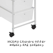 Load image into Gallery viewer, Honey-Can-Do 3-Drawer Plastic Storage Cart on Wheels
