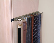 Load image into Gallery viewer, ClosetMaid 38053 14-Hook Tie &amp; Belt Rack, Nickel
