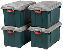 Load image into Gallery viewer, IRIS USA SIA-760D Store-It-All, 21 Gal. (4 Pack), Green/Gray, 4 Count
