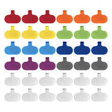 Load image into Gallery viewer, Cable Labels by Wrap-It Storage, Oval, Multi-Color (36 Pack) Write On Cord Labels, Wire Labels, Cable Tags and Wire Tags for Cable Management and Identification for Electronics, Computers and More
