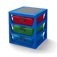 Load image into Gallery viewer, Room Copenhagen LEGO 3-Drawer Storage Rack-Blue, One Size
