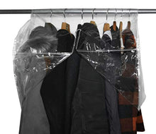 Load image into Gallery viewer, LAMINET C24 Clear 24&quot; Shoulder Coverette-Protect Your Clothes from Dust and Contaminants Plastic Closet Rod Cover

