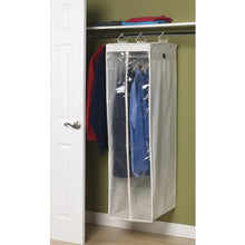 Load image into Gallery viewer, Household Essentials 311332 Hanging Wardrobe Garment Storage Bag | Natural Canvas
