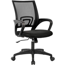 Load image into Gallery viewer, Home Office Chair Ergonomic Desk Chair Mesh Computer Chair with Lumbar Support Armrest Executive Rolling Swivel Adjustable Mid Back Task Chair for Women Adults, Black

