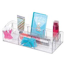 Load image into Gallery viewer, iDesign Med+ BPA-Free Plastic Divided Bathroom Organizer with Handles - 12&quot; x 6&quot; x 3.5&quot;, Clear
