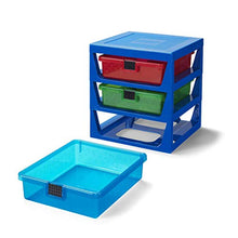 Load image into Gallery viewer, Room Copenhagen LEGO 3-Drawer Storage Rack-Blue, One Size
