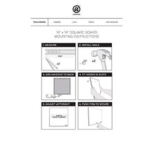Load image into Gallery viewer, U Brands Square Cork Bulletin Board, 14 x 14 Inches, Frameless, Natural, Push Pins Included (463U00-04), Assorted Colors
