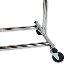 Load image into Gallery viewer, Simple Houseware Heavy Duty Clothing Garment Rack, Chrome
