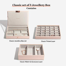 Load image into Gallery viewer, Stackers Blush Pink with Rose Gold Classic Jewelry Box - Set of 3
