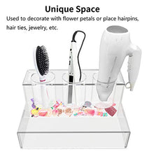 Load image into Gallery viewer, AGECASH A Acrylic Hair Tool Organizer, Hair Dryer Holder Styling Tool Accessories Organizer, Blow Dryer, Curling Iron, Flat Iron, Hair Straightener Bathroom Supplies Vanity Countertop Storage
