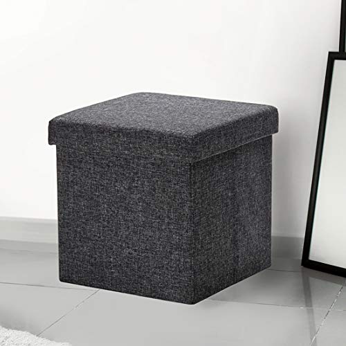 Seville Classics Foldable Storage Footrest Toy Box Coffee Table Chest ...