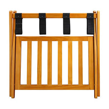 Load image into Gallery viewer, Casual Home Shelf-Honey Oak Luggage Rack, 28&quot; Wide, Walnut
