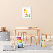 Load image into Gallery viewer, Americanflat 10x12.5 Kids Artwork Picture Frame in White- Displays 8.5x11 With Mat and 10x12.5 Without Mat - Composite Wood with Shatter Resistant Glass - Horizontal and Vertical Formats
