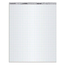 Load image into Gallery viewer, TOPS Standard Easel Pads, 3-Hole Punched, 27 x 34 Inch, 1&quot; Grid, White, 50 Sheets/Pad, Carton of 2 Pads (7902)
