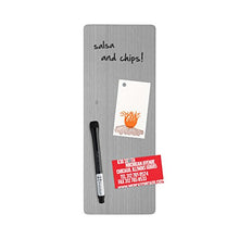 Load image into Gallery viewer, Three By Three Seattle 4 X 11-Inch Enlister Dry-Erase Magnet Board, Stainless (33040)
