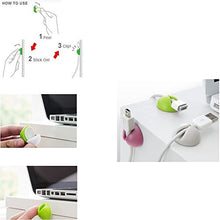 Load image into Gallery viewer, Shintop Cable Clips, Desk Cable Drop, Desk Wire Clips for All Your Computer, Electrical, Charging or Mouse Cord (Colorful,6pcs)
