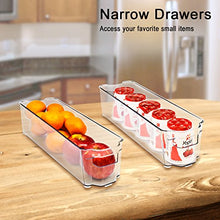 Load image into Gallery viewer, Sorbus Fridge Bins and Freezer Bins Refrigerator Organizer Stackable Food Storage Containers BPA-Free Drawer Organizers for Refrigerator Freezer and Pantry
