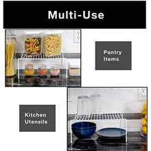 Load image into Gallery viewer, Smart Design Cabinet Storage Shelf Rack - Medium (8.5 x 13.25 Inch) - Non-Slip Feet - Steel Metal Frame - Rust Resistant Coating - Cup, Dish, Counter &amp; Pantry Organization - Kitchen [White] - Set of 6
